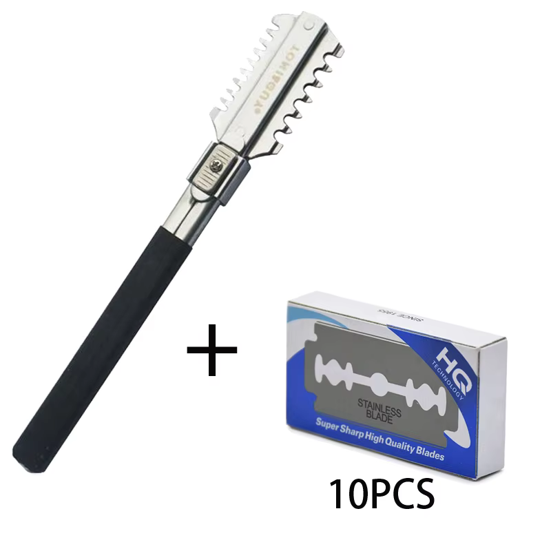 Men'S Grooming Trimmer - Doppel-Edge Rasieren Haarschnitt Rasiermesser Klingen Manuelle