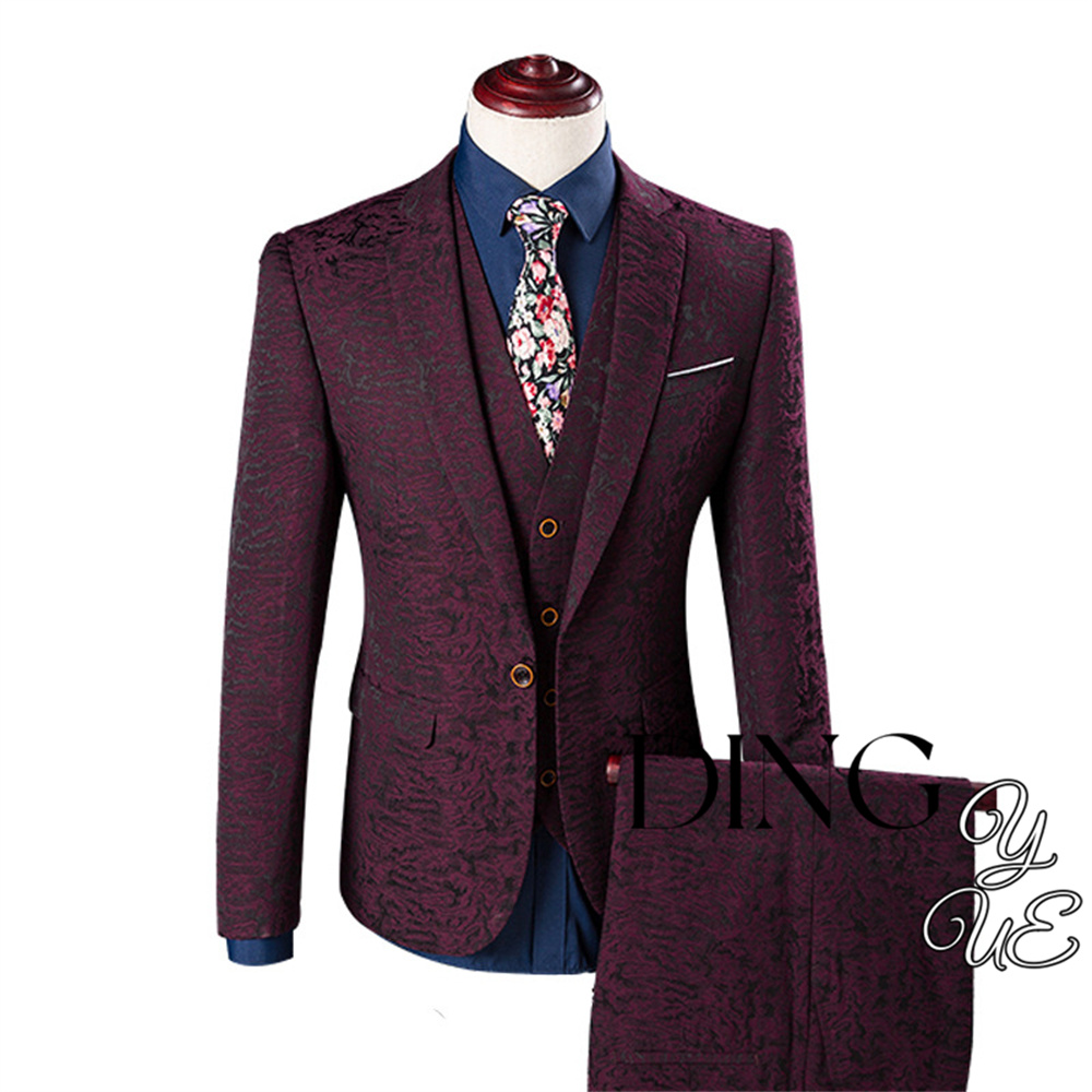Men'S Grooming Brands - Blazer Weste Hosen High-end-Marke Einfarbig Formale