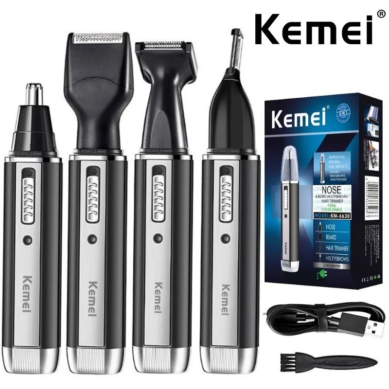 Men'S Grooming Ear Hair - Kemei 4-in-1-Trimmer für Männer, elektrischer Nasen-