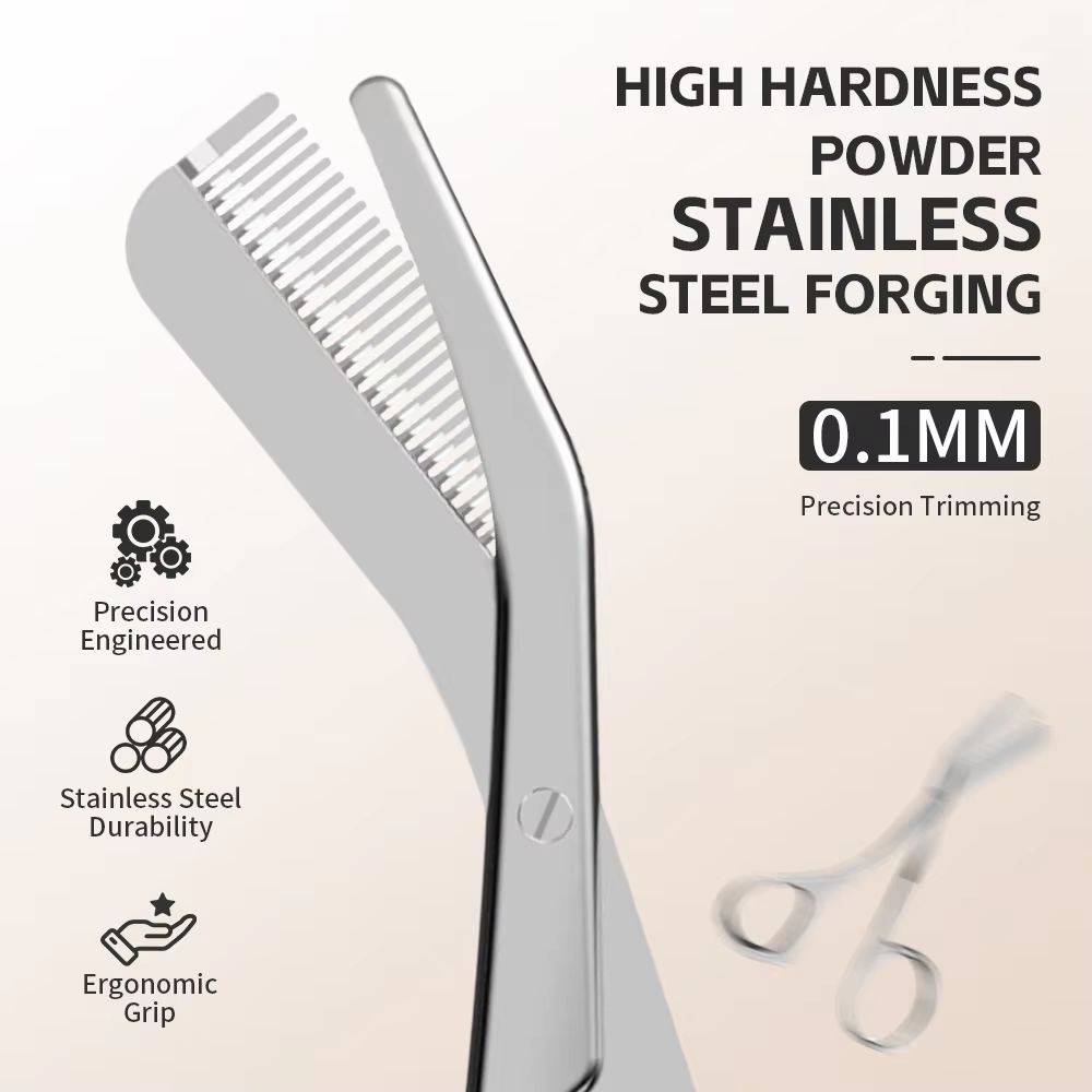 Men'S Grooming Gift Set - 1 Satz Augenbrauenpflege-Set, Augenbrauenschere mit Kamm,