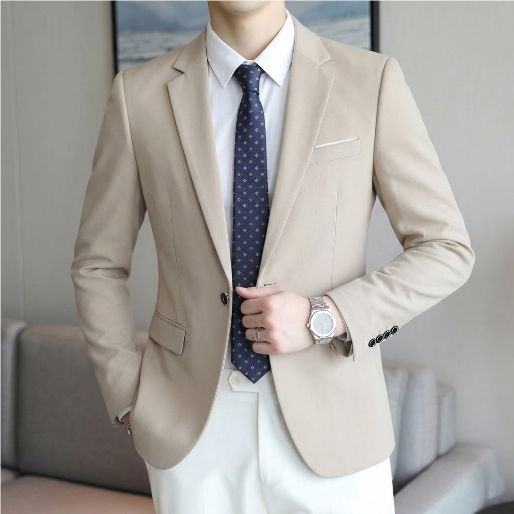 Men'S Grooming Brands - Boutique Mode Einfarbiger Hochwertiger Marken-Casual-Business-Herren-Blazer Bräutigam