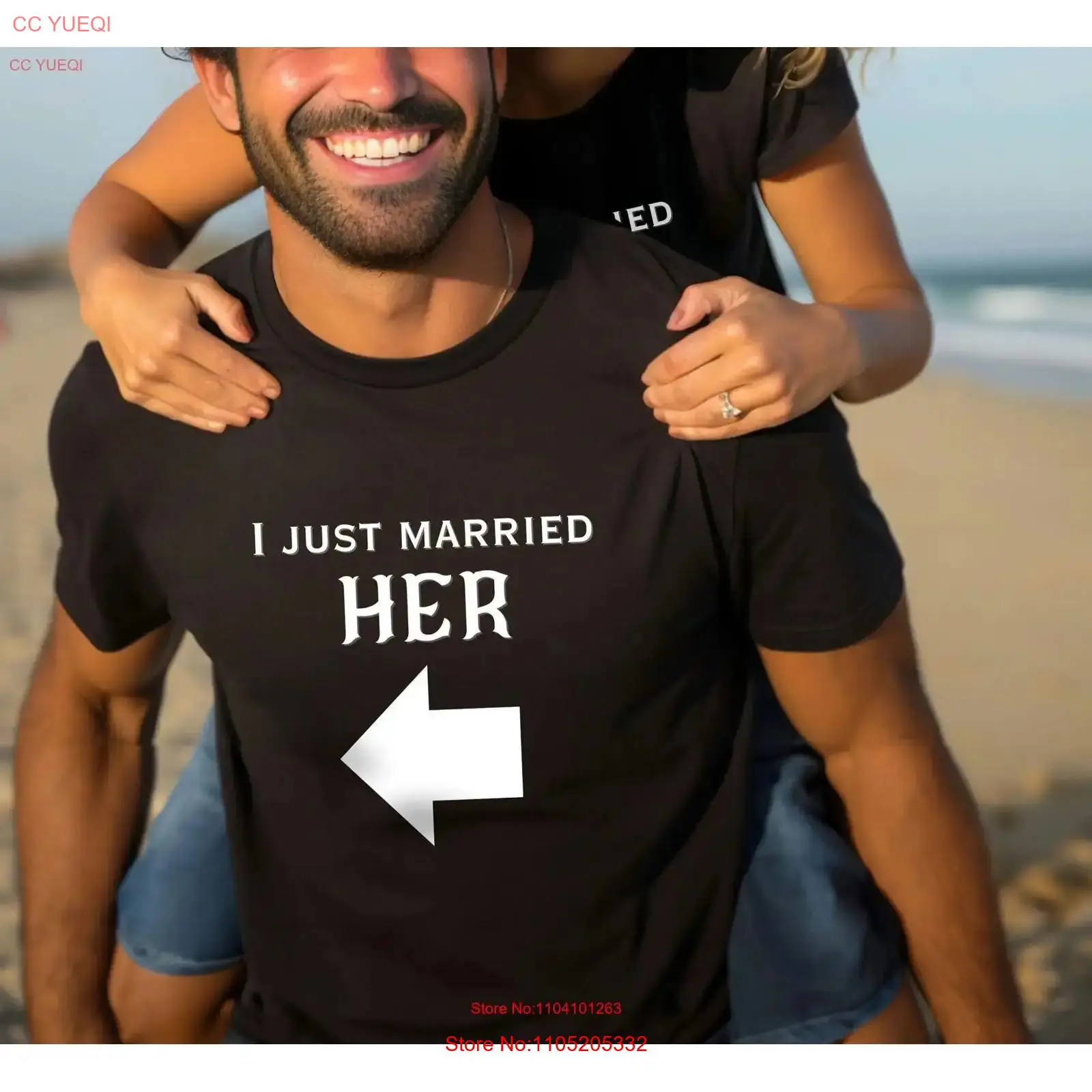 Men'S Grooming & Health Made Simple - Just Married Matching Couple T-Shirt Hochzeitskleidung