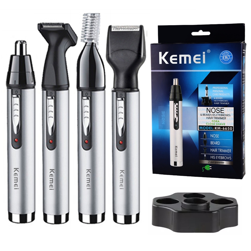 Men'S Grooming Ear Hair - Kemei wiederaufladbarer All-in-One-Haarschneider für Männer/Frauen, Pflegeset,