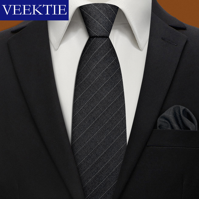 Men'S Grooming Brands - VEEKTIE Marke Einfarbig Formale Business Gestreiften