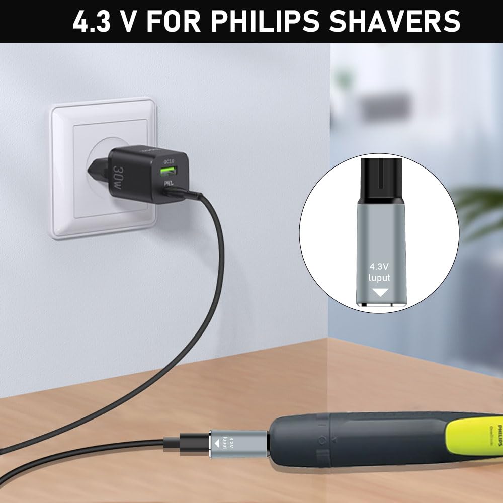 4,3V Typ-C Rasierer-Adapter La – Men'S Grooming Trimmer Bewertung und Preis